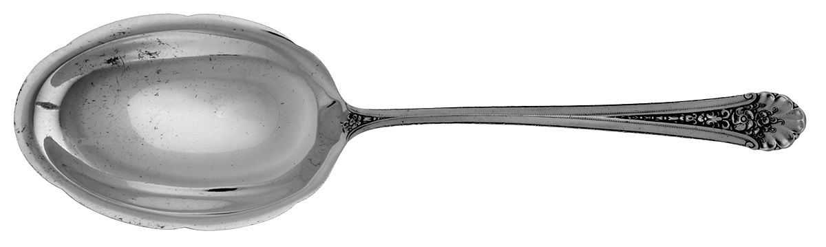 Royal Windsor (Sterling, 1935) Large Solid Berry/Casserole Spoon by Towle Silver-1