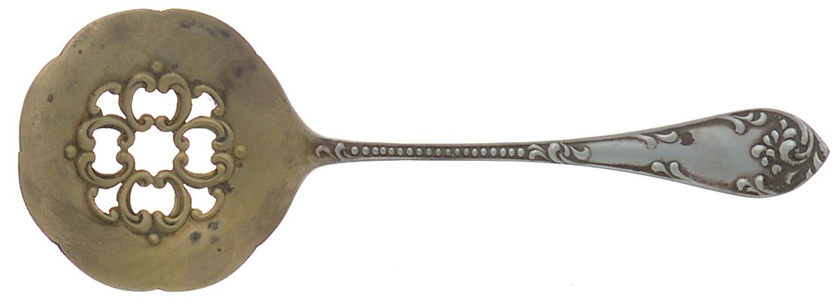 Rustic (Sterling, 1895) Solid Bon Bon Spoon by Towle Silver-1