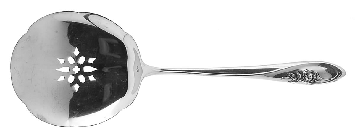 Sculptured Rose (Sterling, 1961) Tomato Server, Solid Piece by Towle Silver-1