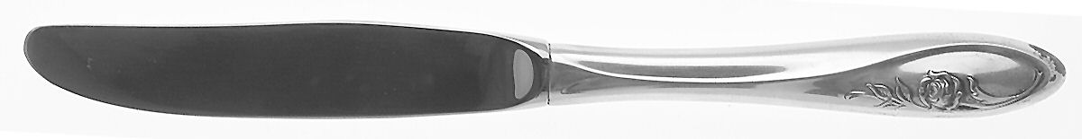 Sculptured Rose (Sterling, 1961) Modern Hollow Butter Spreader (Stainless) by Towle Silver-1