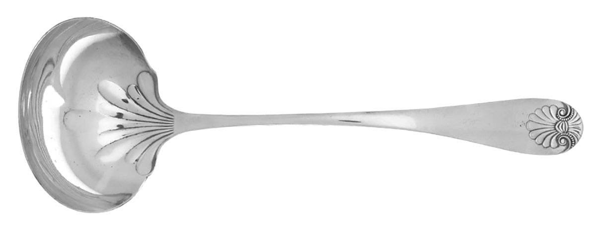 Shell II (Silverplate, 1889) Solid Soup Ladle by Towle Silver-1