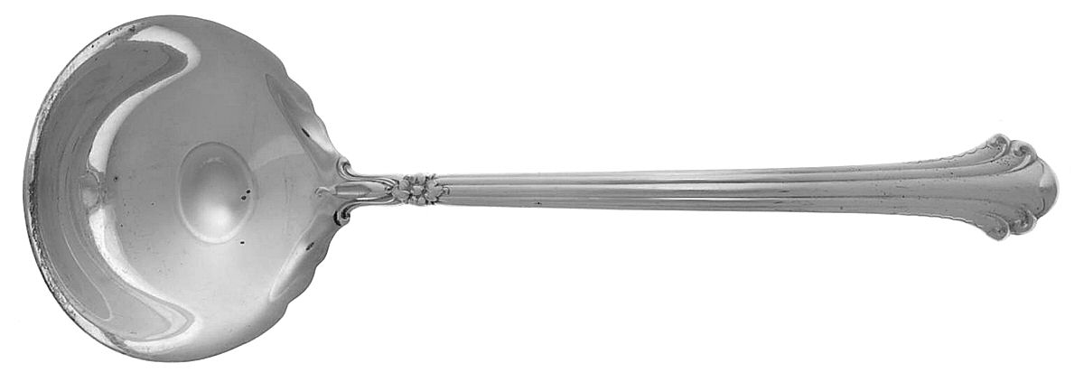 Silver Plumes (Sterling, 1939, No Monograms) Solid Gravy Ladle by Towle Silver-1