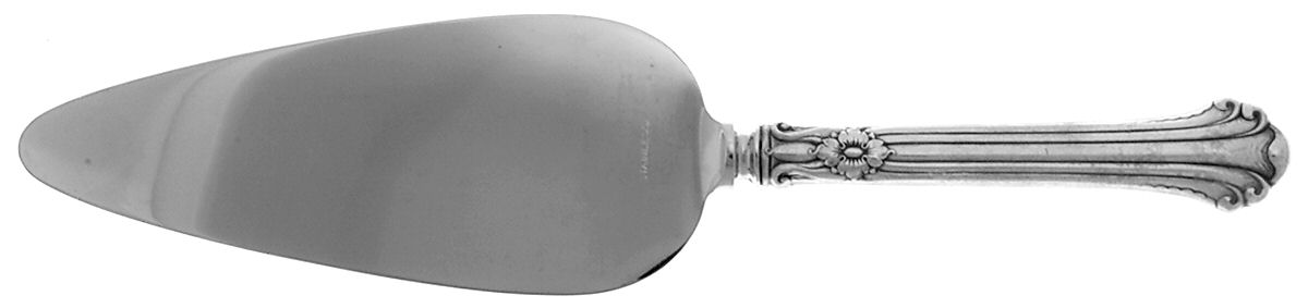 Silver Plumes (Sterling, 1939, No Monograms) Pie Server with Stainless Blade by Towle Silver-1
