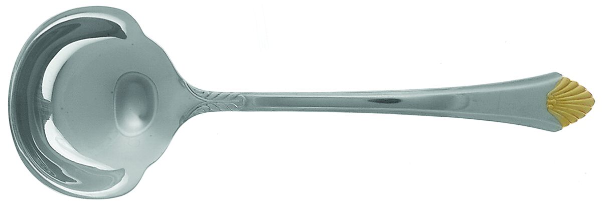 Stratton Gold (Stainless, Gold Accent) Solid Gravy Ladle by Towle Silver-1