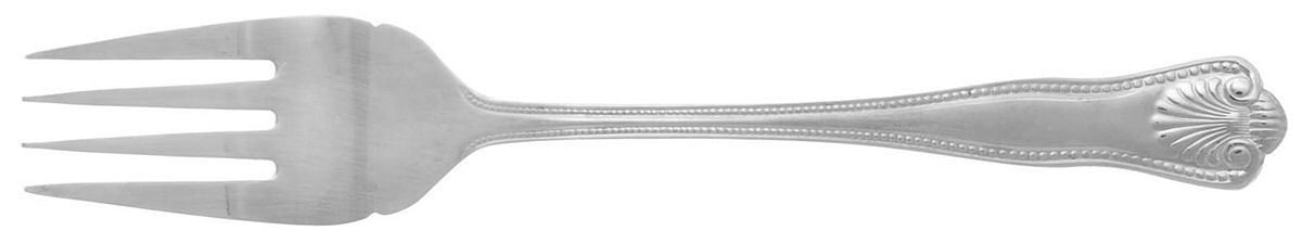 Stuart Shell (Stainless) Medium Solid Cold Meat Serving Fork by Towle Silver-1