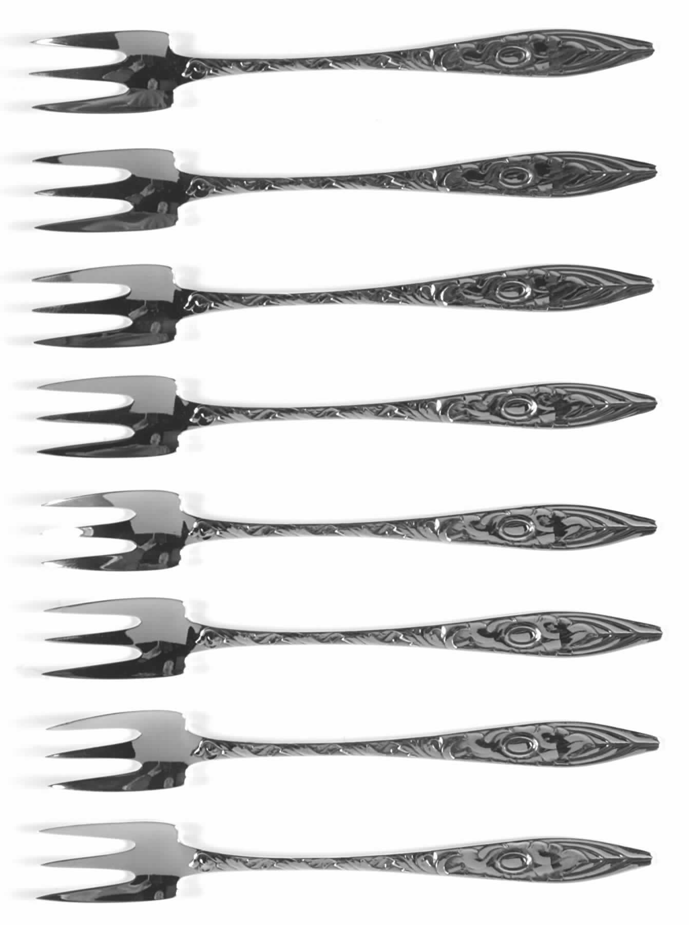 TWS226 (Sterling) Cocktail/Seafood Fork - Set of 8 by Towle Silver-1