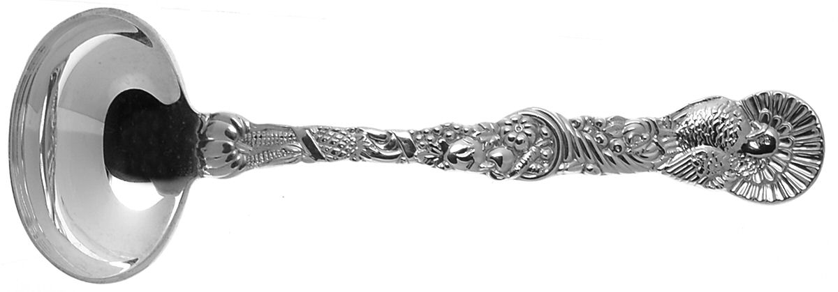 Turkey Motif (STERLING) Solid Gravy Ladle by Tiffany & CO SILVER-1