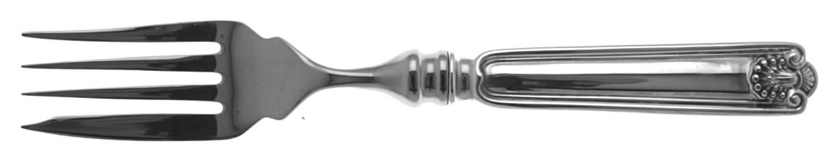 Fiddle Shell-Alden (Sterling) Individual Hollow Fish Fork, Stainless Tines by Towle Silver-1