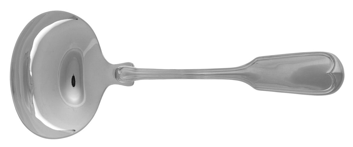 Fiddle Thread (Sterling) Solid Gravy Ladle by Towle Silver-1