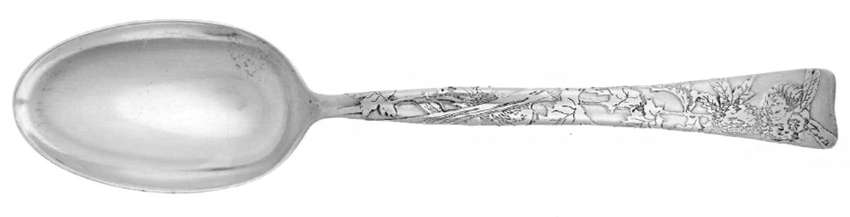 Lap-Over-Edge (Acid Etched) Teaspoon by Tiffany & CO SILVER-1