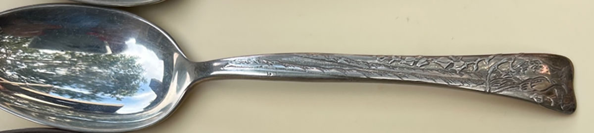 Lap-Over-Edge (Acid Etched) Teaspoon by Tiffany & CO SILVER-1