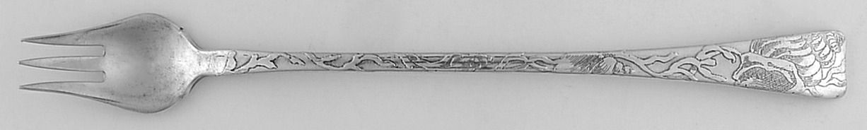 Lap-Over-Edge (Acid Etched) Oyster Fork by Tiffany & CO SILVER-1