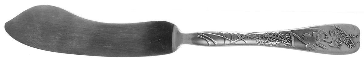 Lap-Over-Edge (Acid Etched) Flat Handle Master Butter Knife by Tiffany & CO SILVER-1