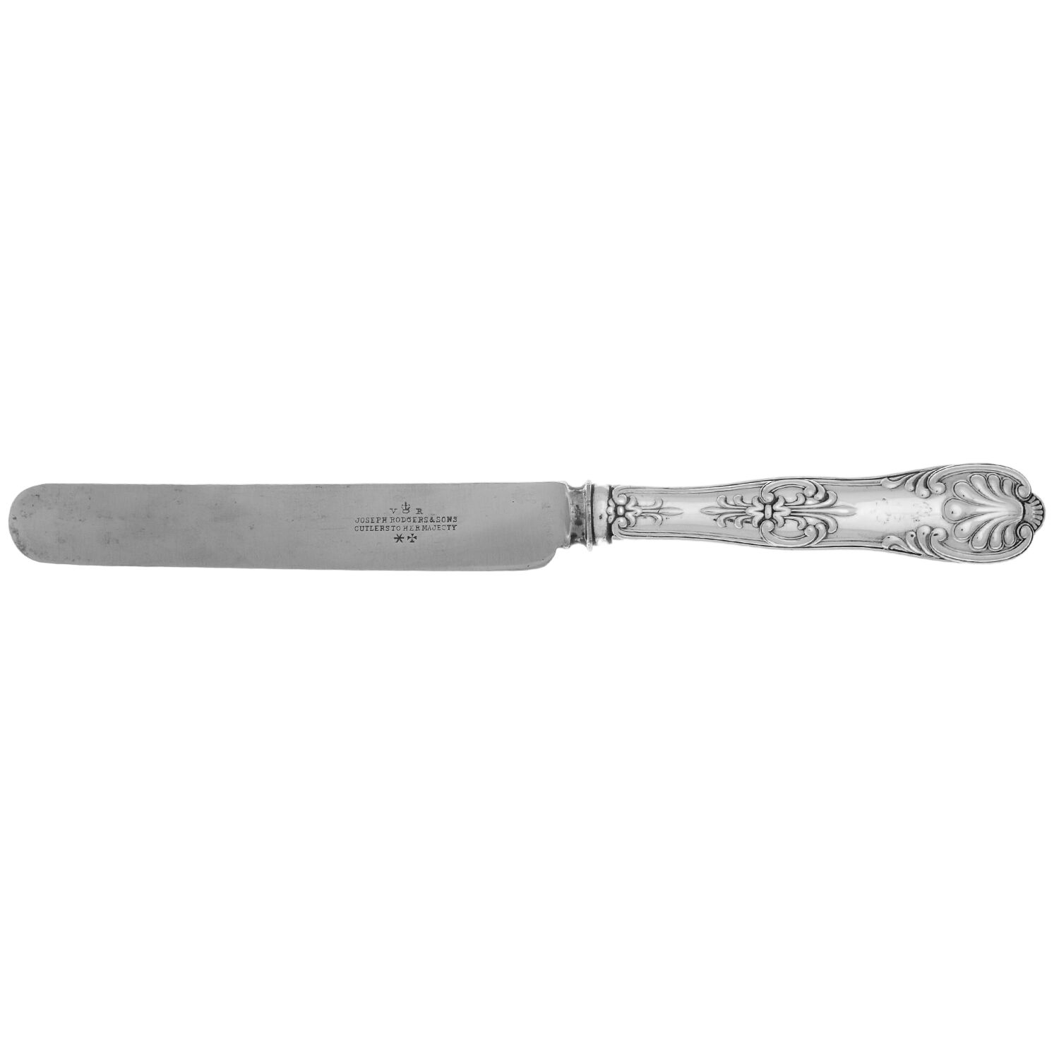 TIS13 (STERLING) Blunt Hollow Handle Knife W/Bolster by Tiffany & CO SILVER-1
