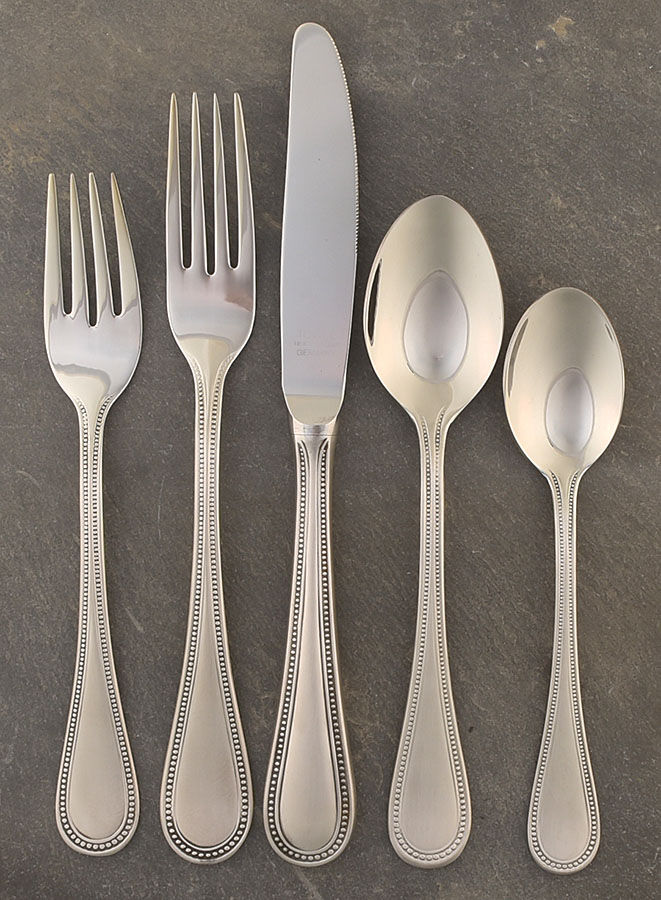 Beaded Antique (Stainless) 5 Piece Place Setting by Towle Silver-1
