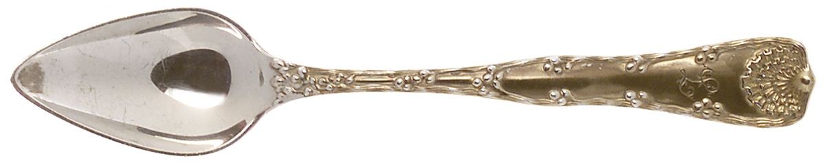 Wave Edge (Sterling, 1884, Monograms) Fruit/Orange Spoon by Tiffany & CO SILVER-1