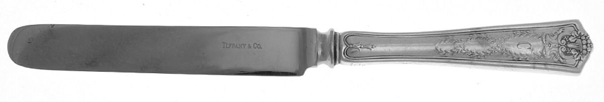 Winthrop (Sterling, 1909, Monograms) Dessert/Tea Knife with Stainless Blade by Tiffany & CO SILVER-1
