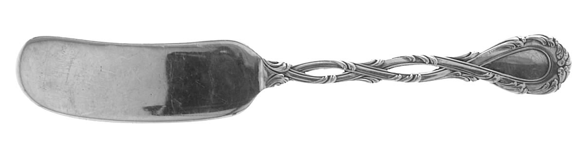 Trianon (Sterling) Flat Handle Butter Spreader by Tetard Freres (France)-1