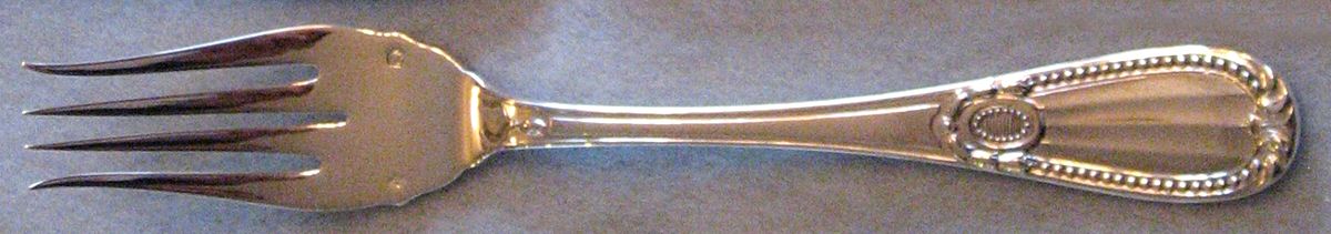Perles (Sterling) Individual Salad Fork by Tetard Freres (France)-1