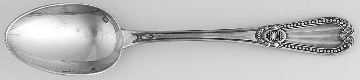 Perles (Sterling) Teaspoon by Tetard Freres (France)-1