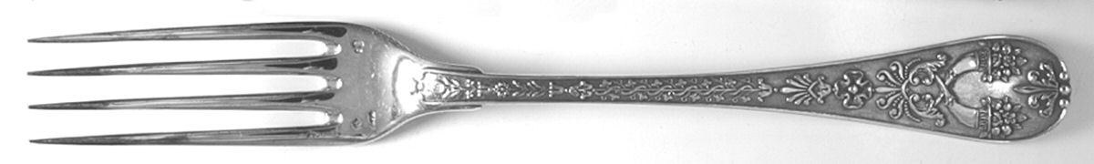 Empire (Sterling, Shield, Vases) European Fork by Tetard Freres (France)-1
