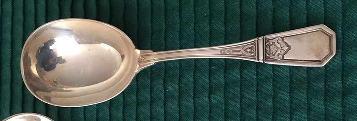 Berain (Sterling) Sugar Spoon by Tetard Freres (France)-1