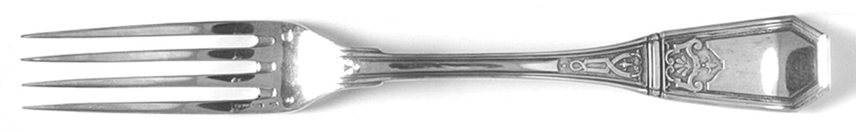 Berain (Sterling) European Fork by Tetard Freres (France)-1
