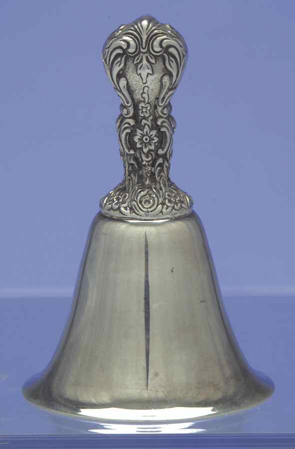 Old Master-Embossed(Silverplate, Roses-Scrolls) Silverplate Tea Bell by Towle Silver-1