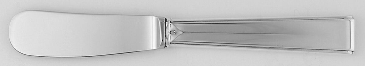 Antibes (Sterling) Butter Spreader Hollow Hdl-Paddle/Stainless Blade by Tetard Freres (France)-1