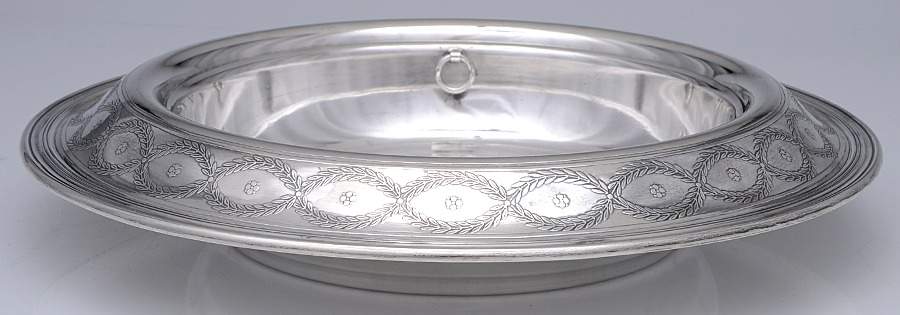 Winthrop (Sterling, 1909, Hollowware) Round Centerpiece & Strainer by Tiffany & CO SILVER-1
