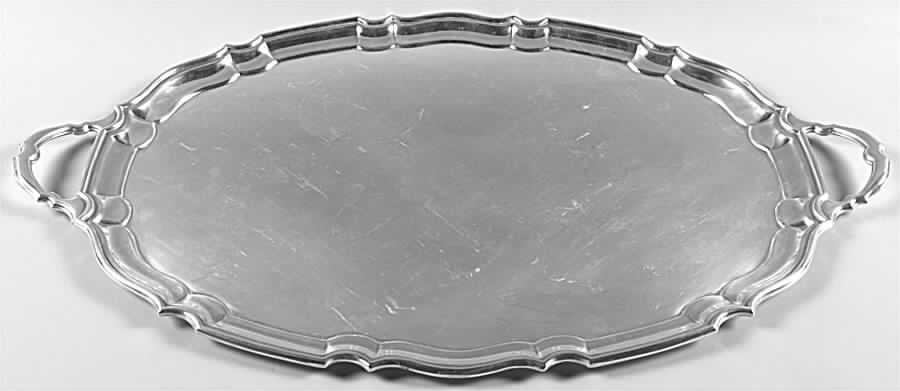 Silverplate Hollowware Silverplate Waiter Tray by Tiffany & CO SILVER-1