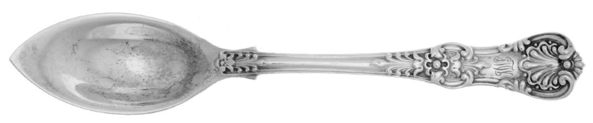 English King (Sterling, 1885, Monograms) Spoon-Fruit/Orange by Tiffany & CO SILVER-1