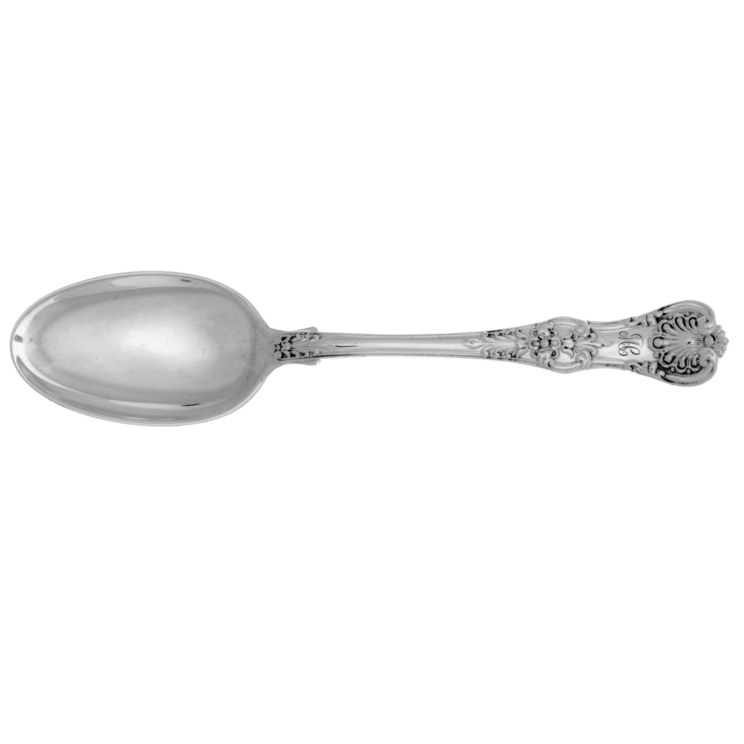 English King (Sterling, 1885, Monograms) Teaspoon by Tiffany & CO SILVER-1