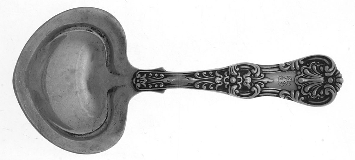 English King (Sterling, 1885, Monograms) Solid Bon Bon Spoon by Tiffany & CO SILVER-1