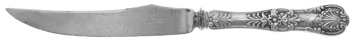 English King (Sterling, 1885, Monograms) Individual Bird Knife with Silverplate Blade by Tiffany & CO SILVER-1