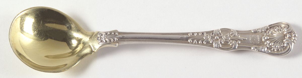English King (Sterling, 1885, Monograms) Old Style Ice Cream Spoon by Tiffany & CO SILVER-1