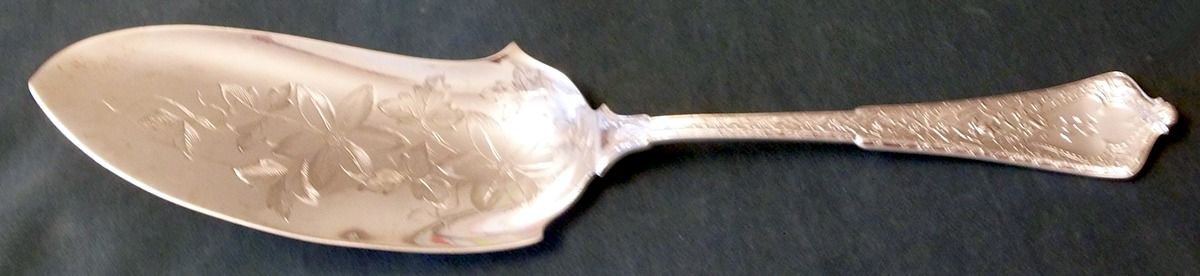 Persian (Sterling, 1872) Ice Cream Slicer Bright Cut by Tiffany & CO SILVER-1