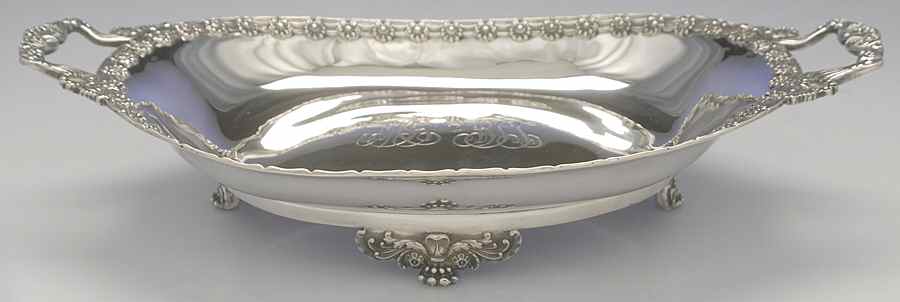 English King (9579, Sterling, Hollowware) 12" Handled Oval Footed Centerpiece by Tiffany & CO SILVER-1