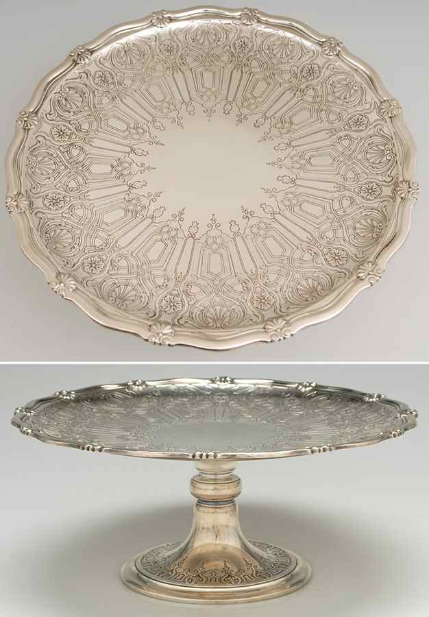 English King (9579, Sterling, Hollowware) 9" Diameter Cake Stand/Pedistal by Tiffany & CO SILVER-1