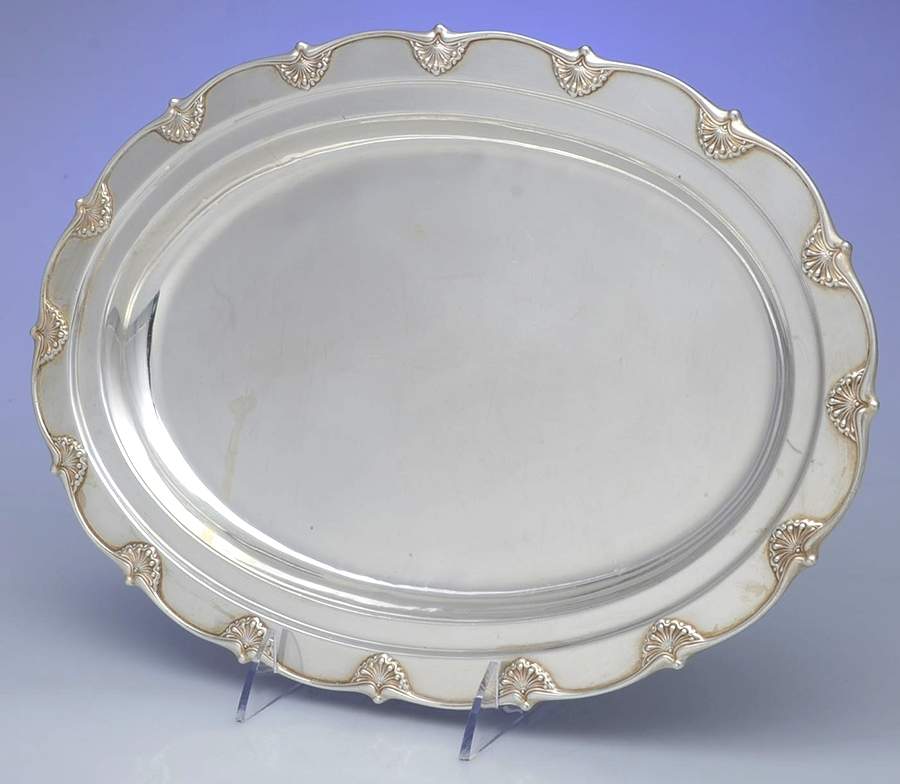 English King (9579, Sterling, Hollowware) 14" Oval Serving Platter by Tiffany & CO SILVER-1