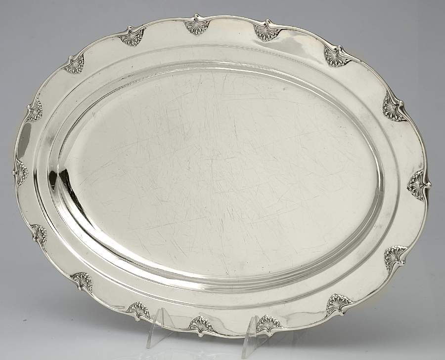 English King (9579, Sterling, Hollowware) 16" Oval Serving Platter by Tiffany & CO SILVER-1