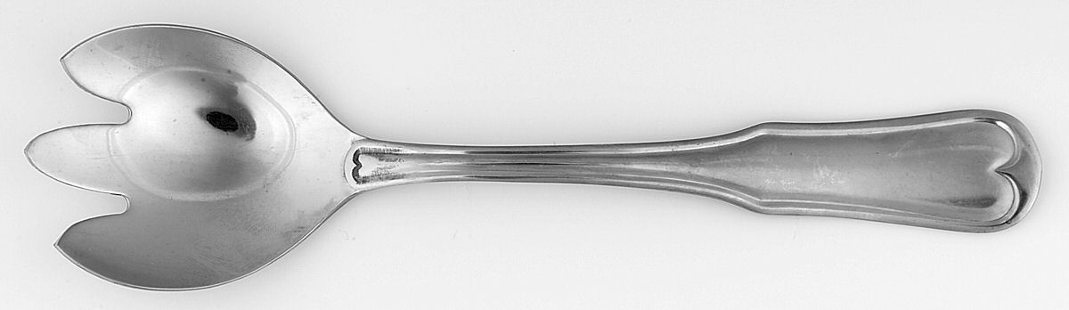 Breckenridge (Stainless) Solid Salad Serving Fork by Towle Silver-1