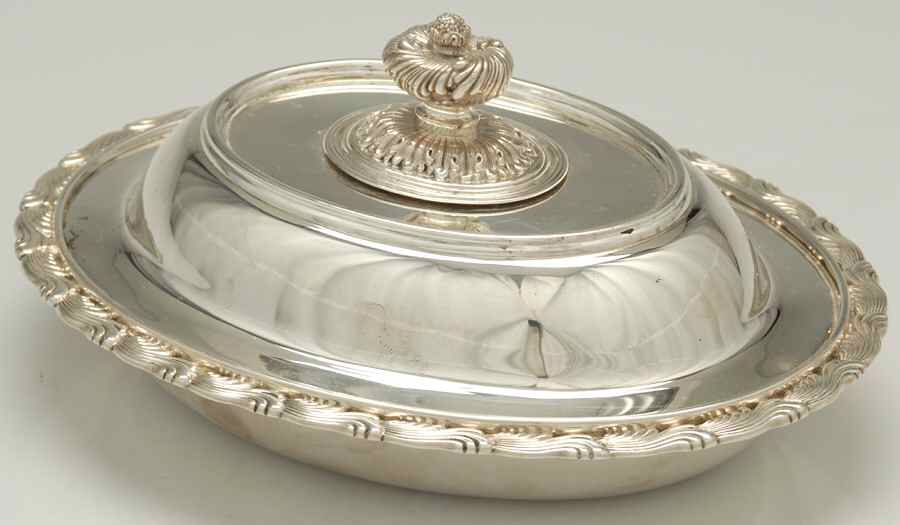 Wave Edge (Sterling, 1884, Waves, Hollowware) 9" Oval Double Vegetable by Tiffany & CO SILVER-1