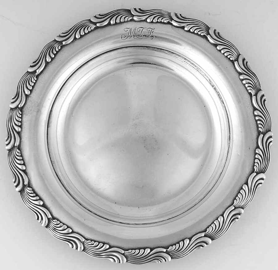Wave Edge (Sterling, 1884, Waves, Hollowware) Round Open Butter by Tiffany & CO SILVER-1