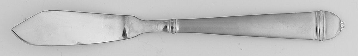 Copenhagen (Stainless, Frosted with Glossy Accent) Flat Handle Master Butter Knife by Towle Silver-1