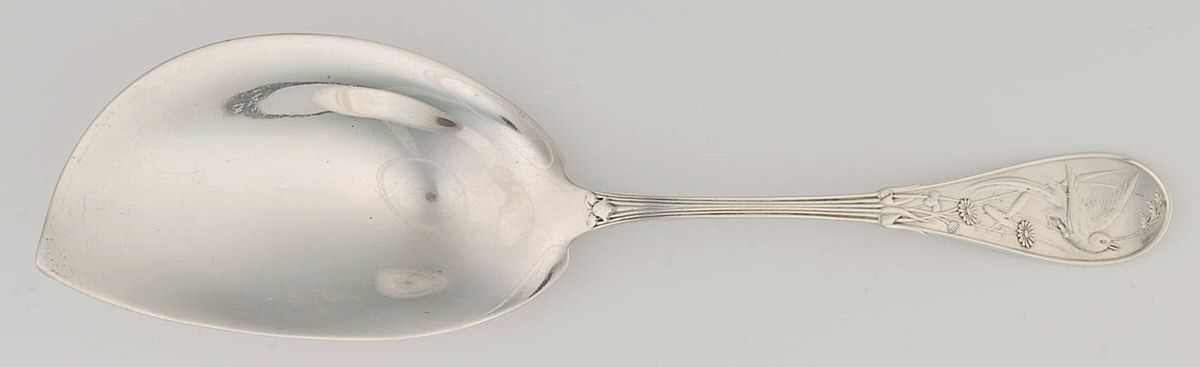 Japanese (Sterling, 1871, Monograms) Small Solid Ice Cream Server by Tiffany & CO SILVER-1