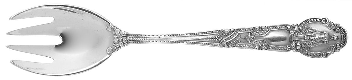 Renaissance (Sterling, 1905, Monograms) Ice Cream Fork by Tiffany & CO SILVER-1