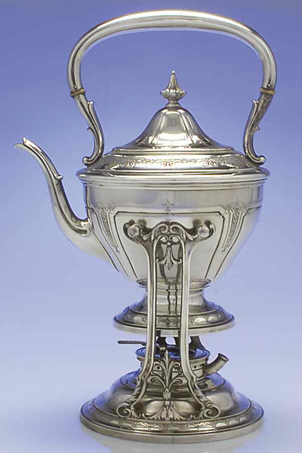 Seville (Sterling, 1926, Hollowware) Kettle, Stand & Burner by Towle Silver-1