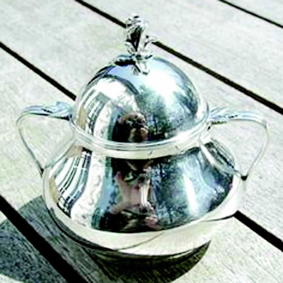 23700 (Sterling, Hollowware) Sugar Bowl & Lid by Tiffany & CO SILVER-1