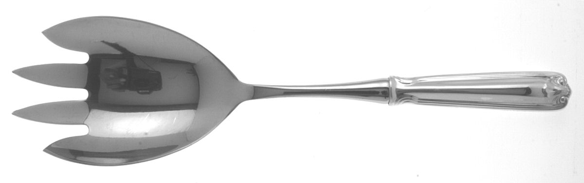 Benjamin Franklin (Sterling, "Towle") Salad Serving Fork with Stainless Prongs by Towle Silver-1